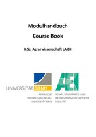 Modulhandbuch B.Sc. Agrar Lehramt 2017