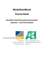 Modulhandbuch B.Sc. Agrar Lehramt Unterrichtsfach 2022