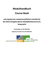 Modulhandbuch B.Sc. Geographie fWP 2020