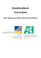 Modulhandbuch M.Ed. Agrar Lehramt Unterrichtsfach 2020