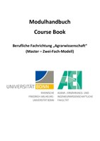 Modulhandbuch M.Ed. Agrar Lehramt Unterrichtsfach 2022