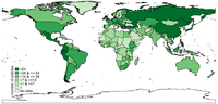 The chart shows the number of national agri-environmental policies in each country